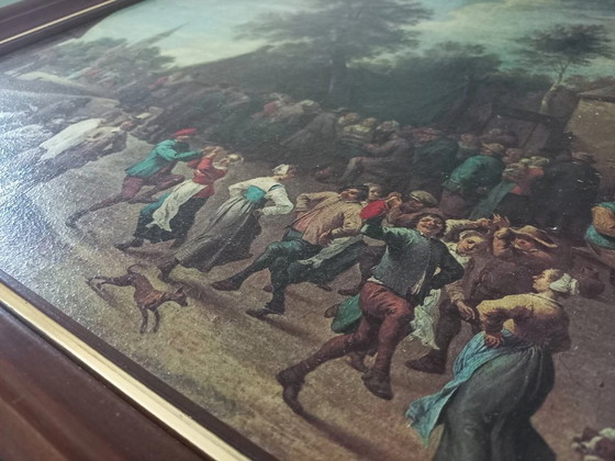Image 1 of STAMPA ARTISTICA su cartone con cornice | Festival degli Agricoltori | David Teniers il Giovane