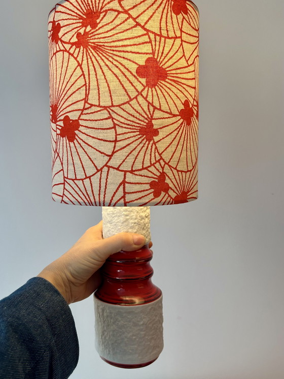 Image 1 of Draadloze tafellamp gemaakt van een vintage KPM-vaas - geschikt voor balkons