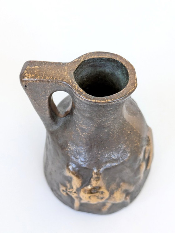 Image 1 of Sculpture en bronze brutale de Horst Dalbeck, HDV Allemagne, années 1970, style Château-Cœur