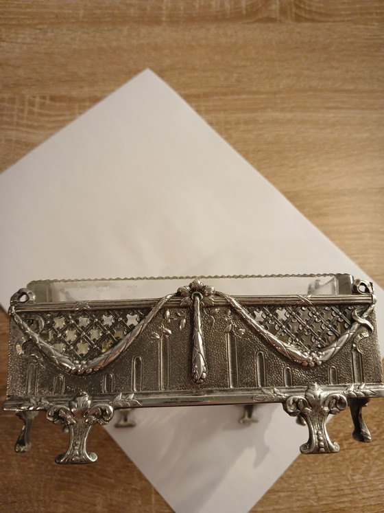 Ancien Carré Art Nouveau Argent Massif Wolfers Frères N. Goldschmidt 1900 – Tirages d'art, Silver (photo 4 of 15)