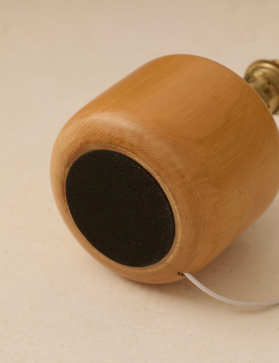 Image 1 of Solid wood lamp attributed to Charlotte Perriand / Les Arcs vintage Circa 1968