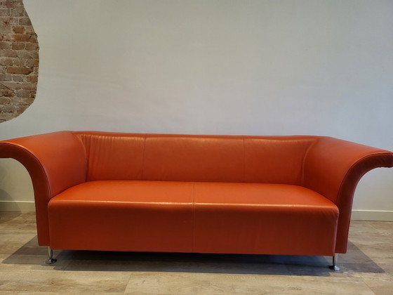 Image 1 of Montel 2-3 person leather sofa