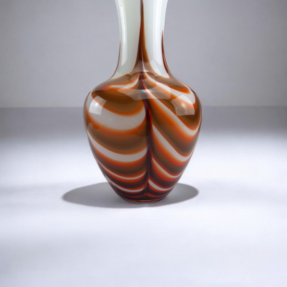 Image 1 of Glass vase Carlo Moretti for Opaline Murano Italy 70s Pop Art
