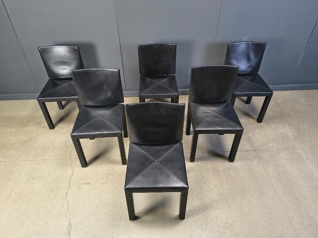 Arcadia dining chairs by Paolo Piva for B& B Italia set of 6