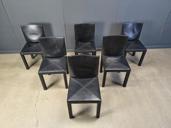 Image 1 of Sedie da pranzo Arcadia di Paolo Piva per B&B Italia set da 6