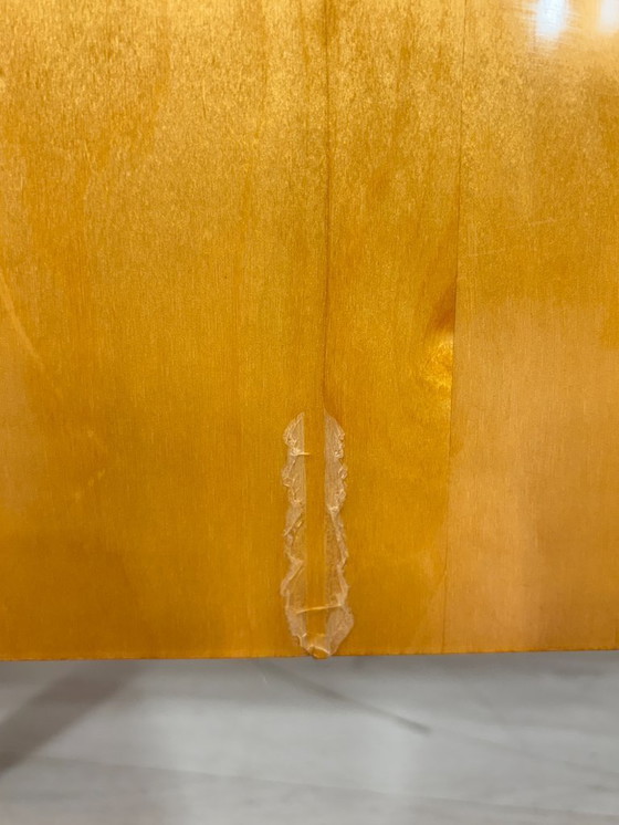 Image 1 of Magnifique armoire/meuble/lavabo vintage en lin / meuble haut style années 50