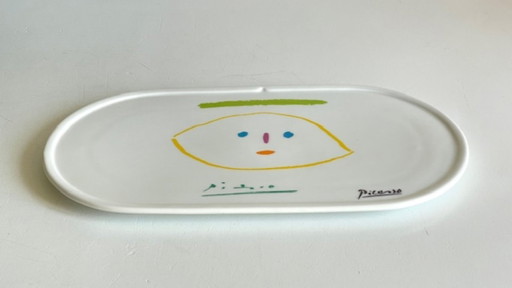 Serveerschaal/bord gesigneerd door Picasso