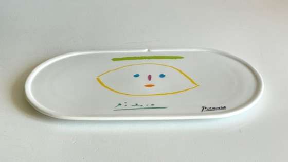 Image 1 of Serveerschaal/bord gesigneerd door Picasso
