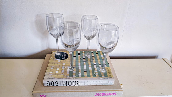 Image 1 of 4x Spiegelau Kristall Weingläser 80er Jahre