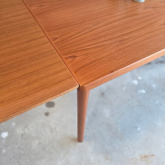 Henning Kjaernulf, Vejle Denmark, vintage 60s table, Dining tables, Wood, Brown, Scandinavian (photo 3 of 18)