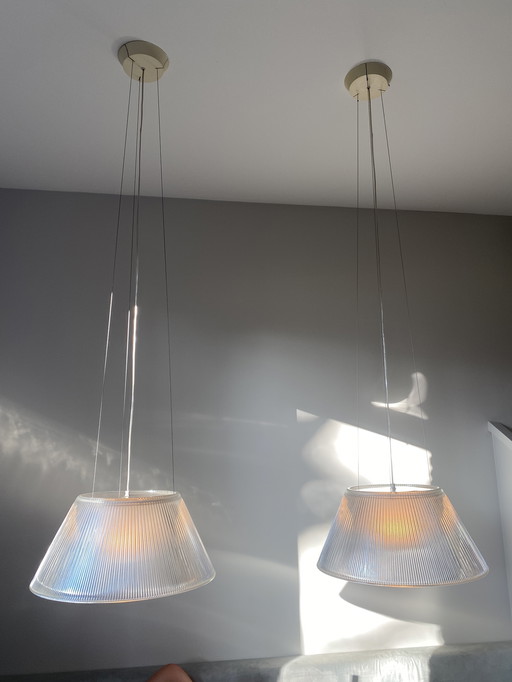 Lámpara Flos, suspensión lunar Romeo 2