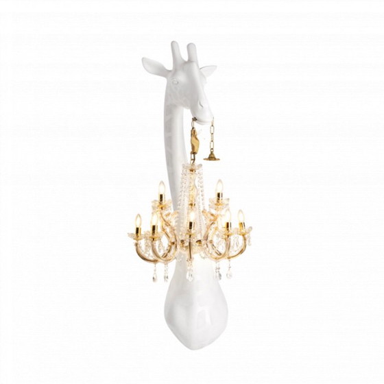 Qeeboo Giraffe In Love Wall Lamp – Wall lights, Glass, Metal (photo 4 of 5)