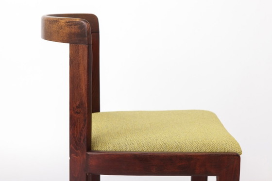 Set di 6 sedie da pranzo vintage Lübke, design tedesco anni '70, legno di faggio tinto, sedie di metà secolo (photo 9 of 12)