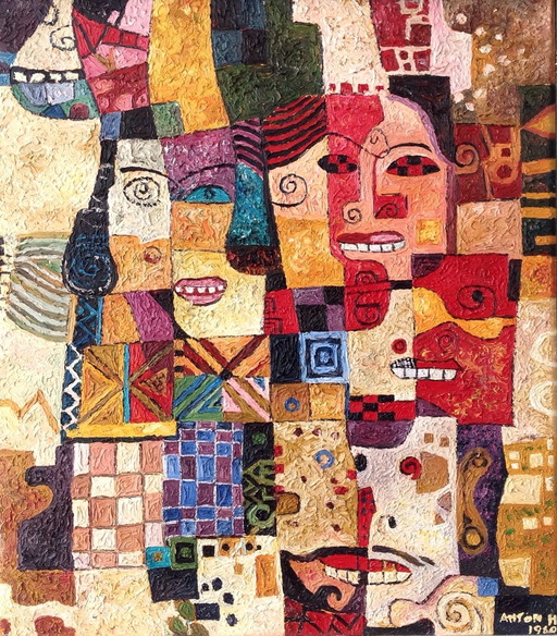 Anton Huang 1935-1985 su tela 70x80cm. 