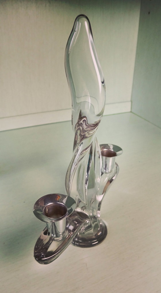 Image 1 of Candeliere in cristallo Art Vannes France anni 50 - 60