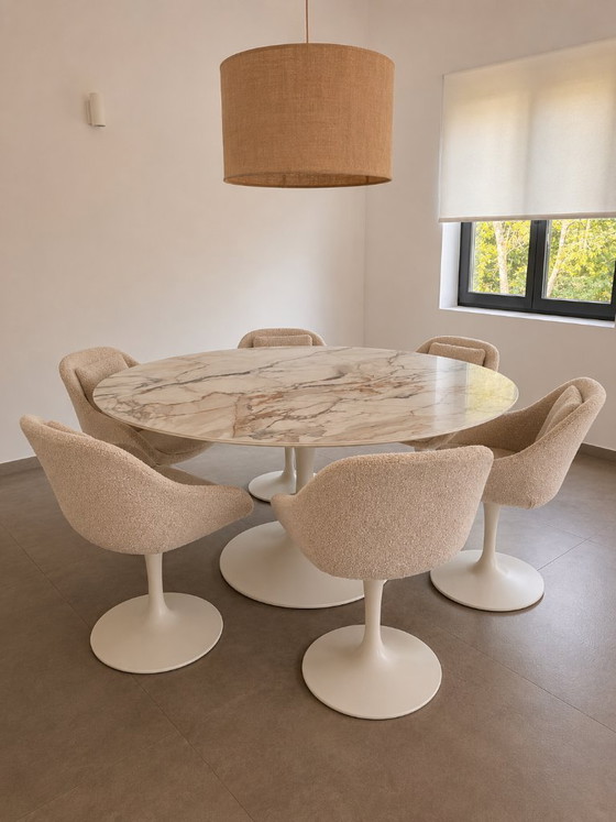 Image 1 of Mid-Century Modern style table and chairs, Juntoo