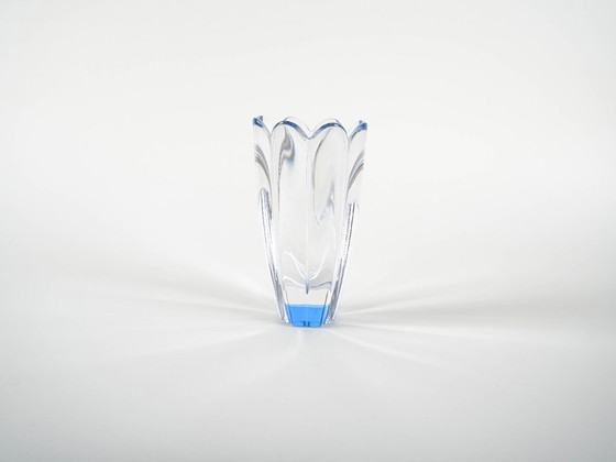 Image 1 of Mayflower glass vase, Swedish design, 1960s, designer: Jan Johansson, manufacturer: Orrefors