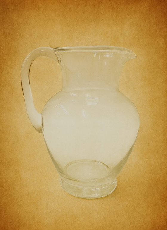 Image 1 of pichet vintage en verre transparent