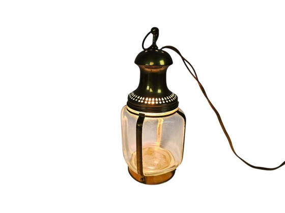 Image 1 of Ottone - lanterna - lampada da parete - lampada da parete - primo quarto del XX secolo