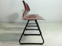 4x FLÖTOTTO Bijzetstoelen PAGWOOD Stoelenset 70e eeuw zwart VINTAGE Industrieel Design Gegoten Zitting