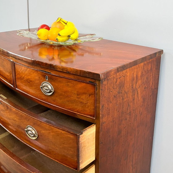 Image 1 of Antique chest of drawers, mahogany, England, 19th century