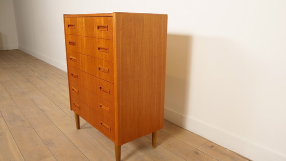 Image 1 of Commode danoise vintage | Teck | 6 tiroirs | 101 cm