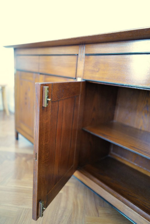 Art Deco Sideboard / Low Cupboard with 4 Doors and 2 Drawers