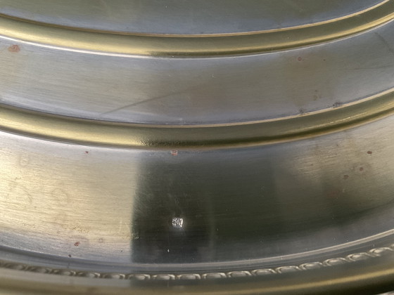 Image 1 of Serviteur mendiant art déco par Rodolphe Reysec  , orfèvre parisien . Métal doré