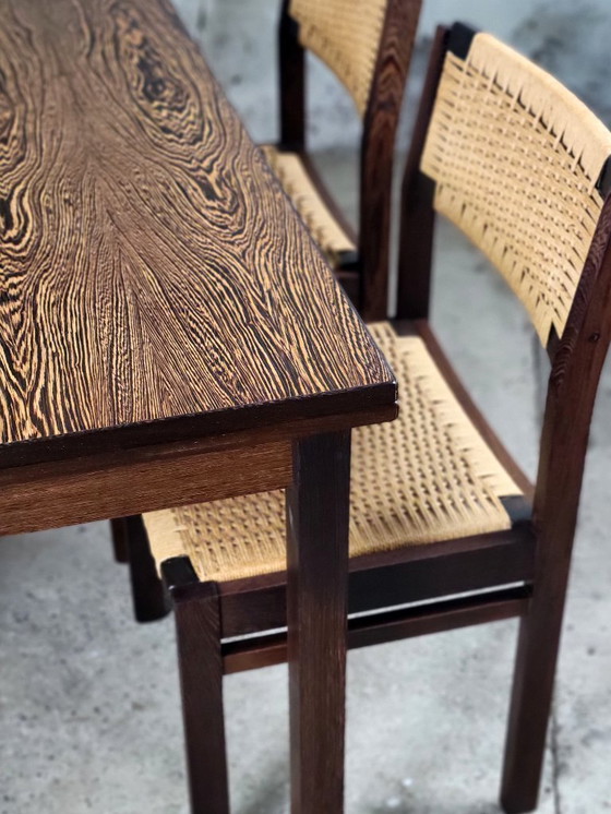 Image 1 of Vintage Wenge dining set by Arnold Merckx for Fristho