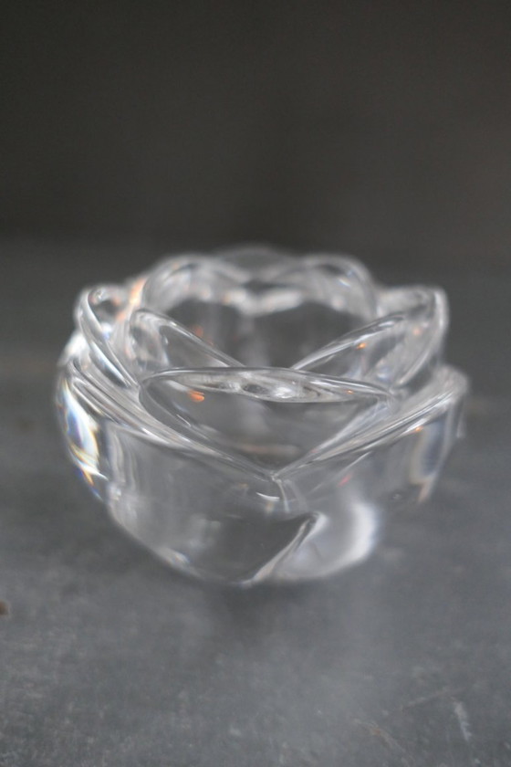 Image 1 of Candeliere Adria in cristallo al piombo 24% 2 x Rosa