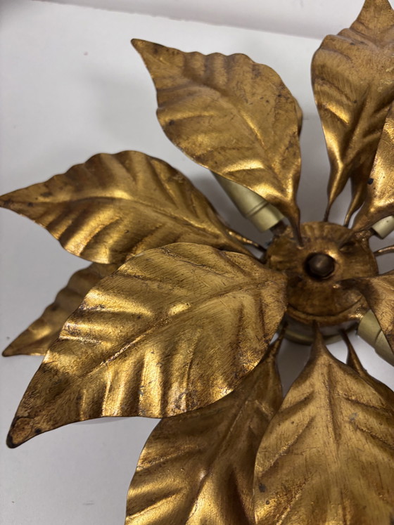 Exklusive Hans Kögl Hollywood Regency Wand- / Deckenleuchte – Wandleuchten, Metal, Brass (photo 10 of 14)