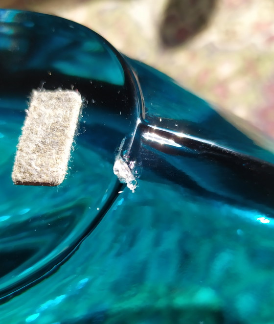 Image 1 of Gran jarrón de cristal de Murano fabricado por Mazzega, década de 1980