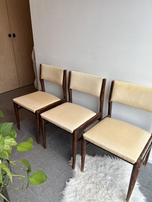 Set di 3 sedie da pranzo vintage