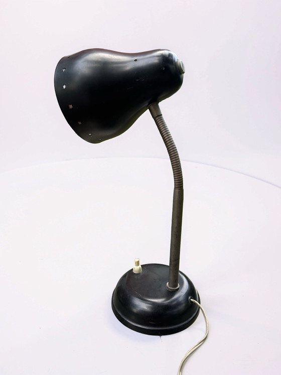 Lampada da scrivania vintage Hala Zeist "Ukkie", disegnata da H. Busquet, stile Mid-Century anni '50, in (photo 6 of 6)