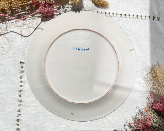 2 St Clement Luneville 19th Century Floral Pattern Plates – Crockery (photo 5 of 11)
