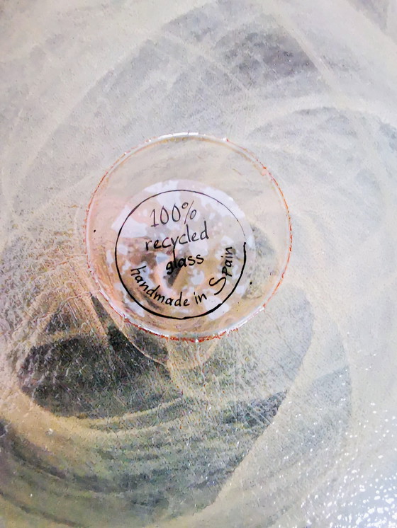 Image 1 of Serving bowl, Swirll, handmade glass Spain 