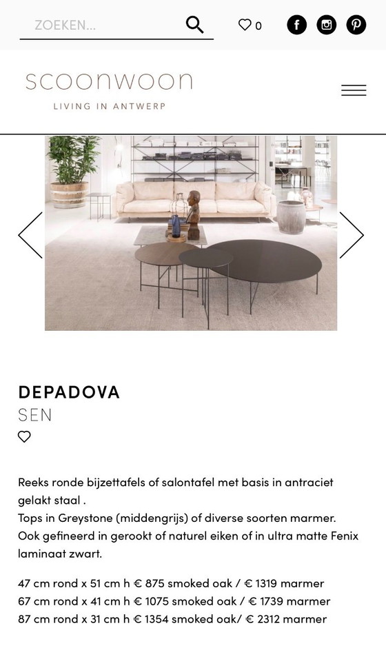 Depadova Sen Tische – Couchtische, Metall (photo 5 of 5)