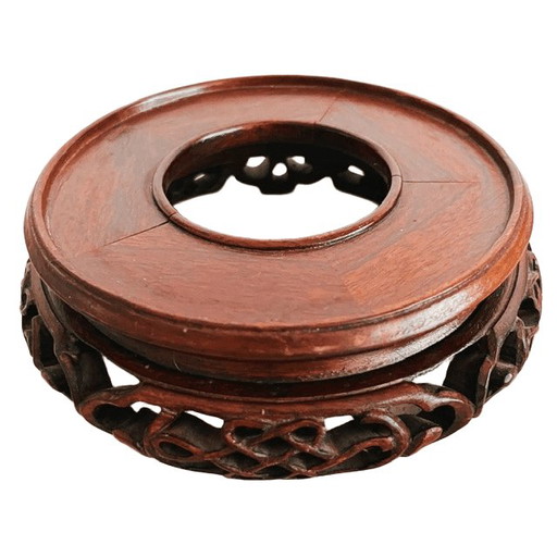 Soporte chino antiguo de palisandro con tallas caladas en madera de palisandro. – decoratieve objecten, Wood (photo 2 of 7)
