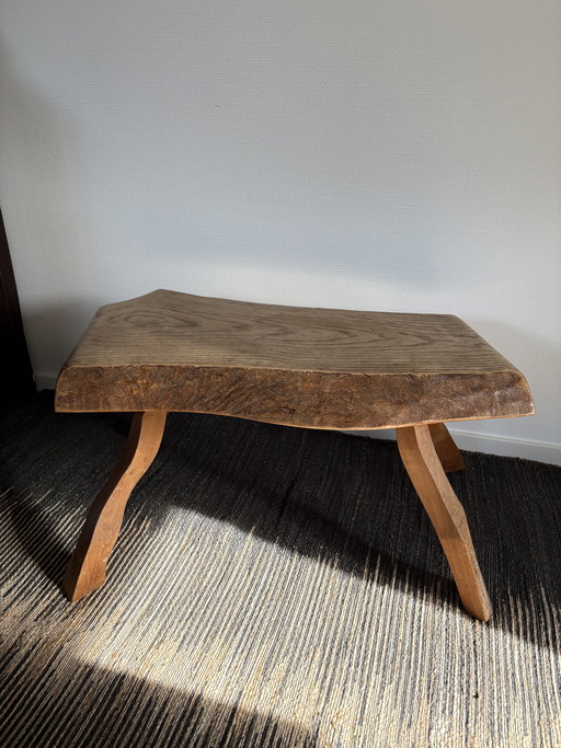  Vintage massief houten bijzettafel l71cm