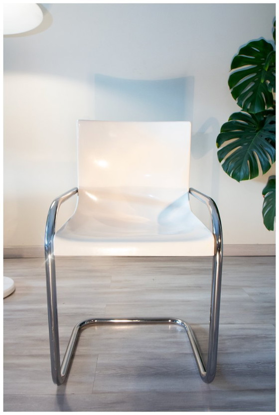 Image 1 of Sedia Space Age, anni '70, GAUTIER, cromata e resina