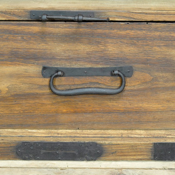 Japanse Meiji-periode Choba Tansu Kist met handgesmede ijzeren beslag, circa 1880 – Kasten, Iron, Wood (photo 8 of 15)