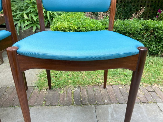 Image 1 of 4 vintage teak dining chairs 1960 Dutch factory