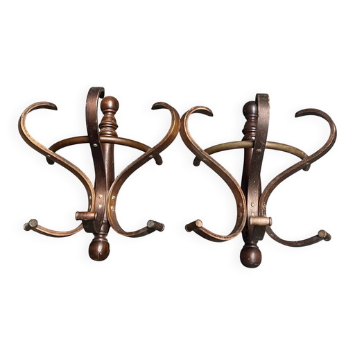 Ganci appendiabiti da parete Thonet. – kapstokken, Wood, Vintage