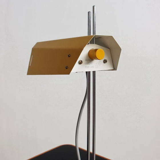 Image 1 of Josef Hůrka Yellow Table Lamp “Robot” for Lidokov, Iconic Vintage, Mid-Century 1960s 1970s