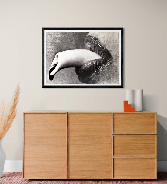 Image 1 of ☕ Das Kaffeehaus – 1970 – Manifesto originale di Frieder Grindler per Tübinger Zimmertheater | 84×59cm| Germania occidentale