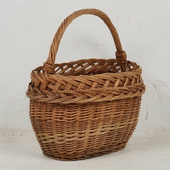 Antiker Weidenkorb (ca. 1930) #5 – Dekorative Objekte, Wicker (photo 7 of 9)