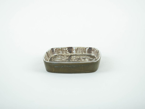 Ceramic bowl, Danish design, 1960s, manufacturer: Royal Copenhagen, Brown, Vintage (photo 2 of 10)
