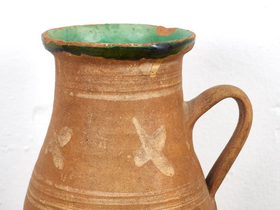 Antieke keramische vaas (ca. 1900) #3, Vazen, Keramiek, Bruin, Rustic (foto 10 van 10)
