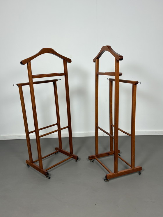 Image 1 of 2 x Esdoorn en Messing Dressboy design from Icoparsi for Fratelli Reguitti Italy Sixties 