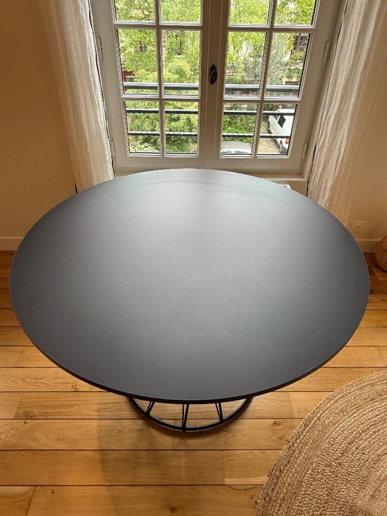 Kave Home Niut Dining Table Matt Black Finish – Metal (photo 7 of 8)